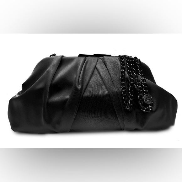 Badgley Mischka Floral Embellished Satin Evening Bag - Picture 4 of 4